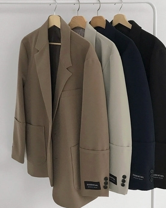 Casual Relaxed Fit Blazer Korean Style