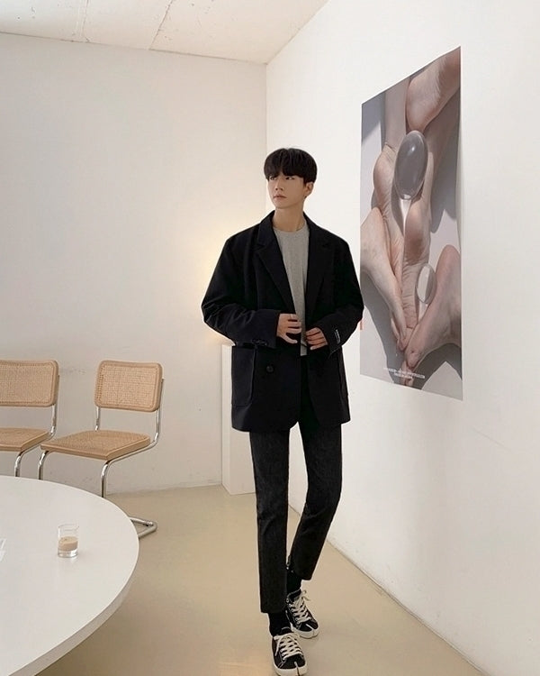 Casual Relaxed Fit Blazer Korean Style