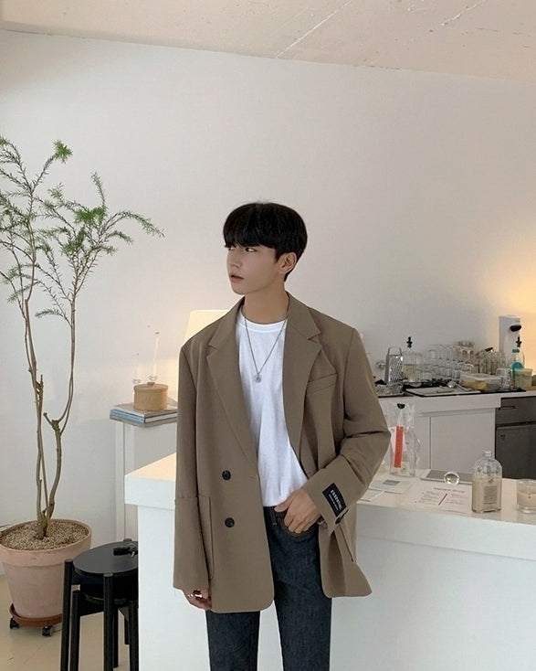 Casual Relaxed Fit Blazer Korean Style
