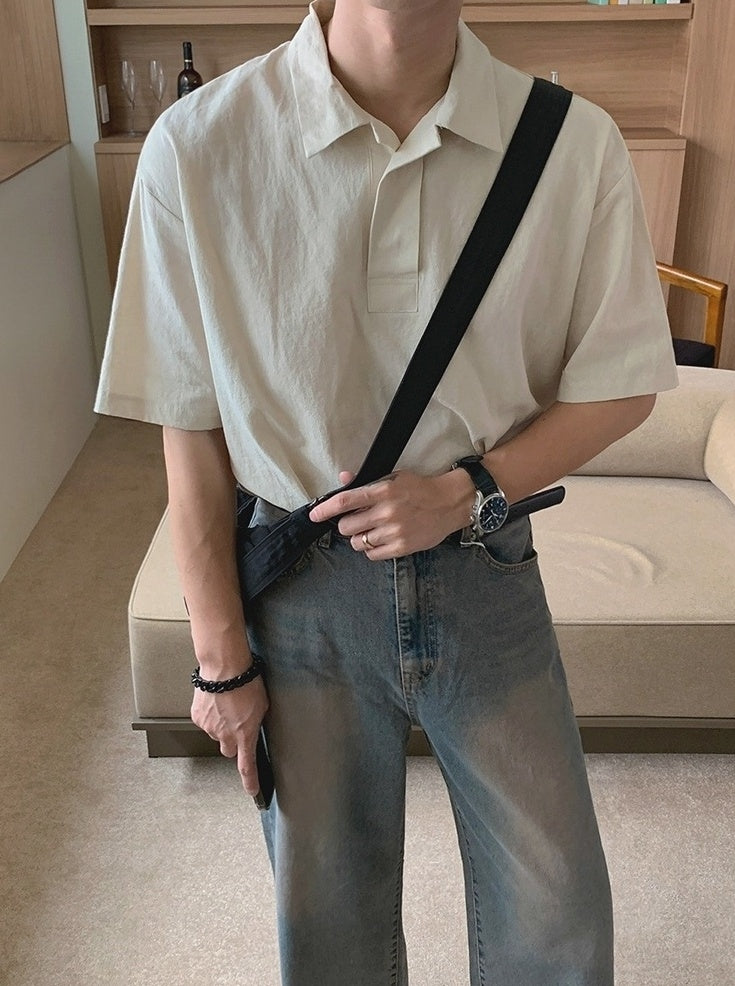 Casual Relaxed Fit Polo Shirt