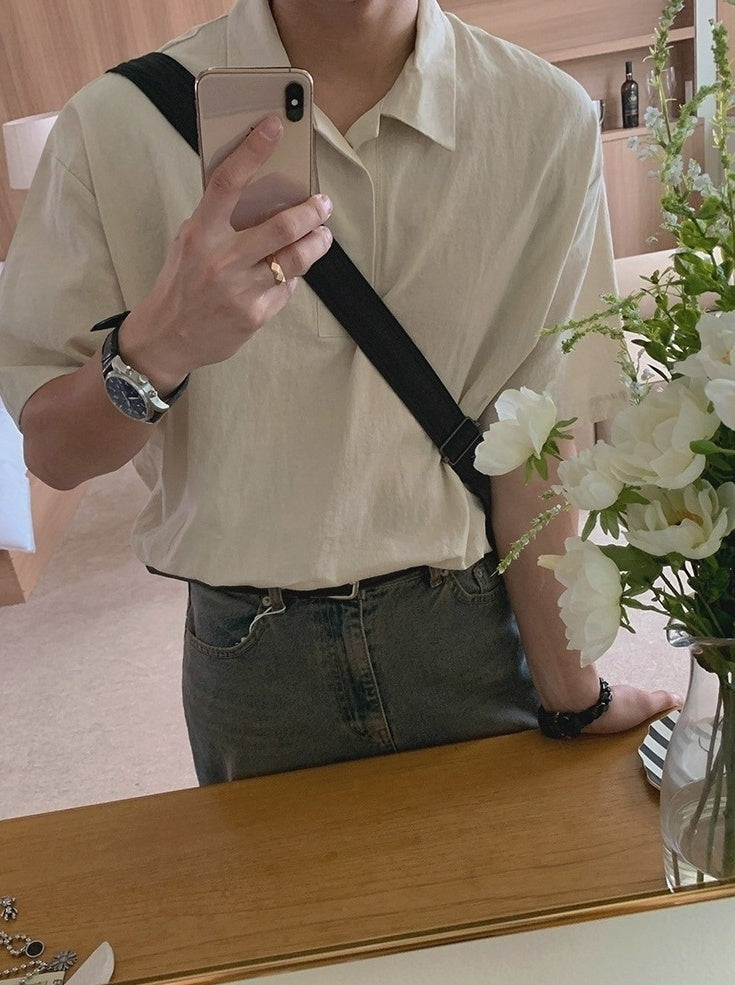 Casual Relaxed Fit Polo Shirt