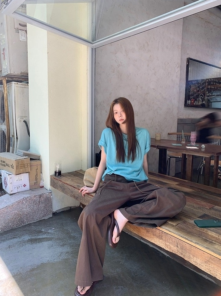 Casual Relaxed Fit Wide Leg Cargo Pants