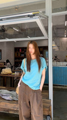 Casual Relaxed Fit Wide Leg Cargo Pants