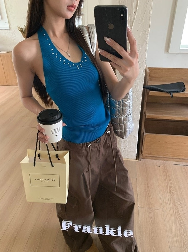 Casual Relaxed Fit Wide Leg Cargo Pants