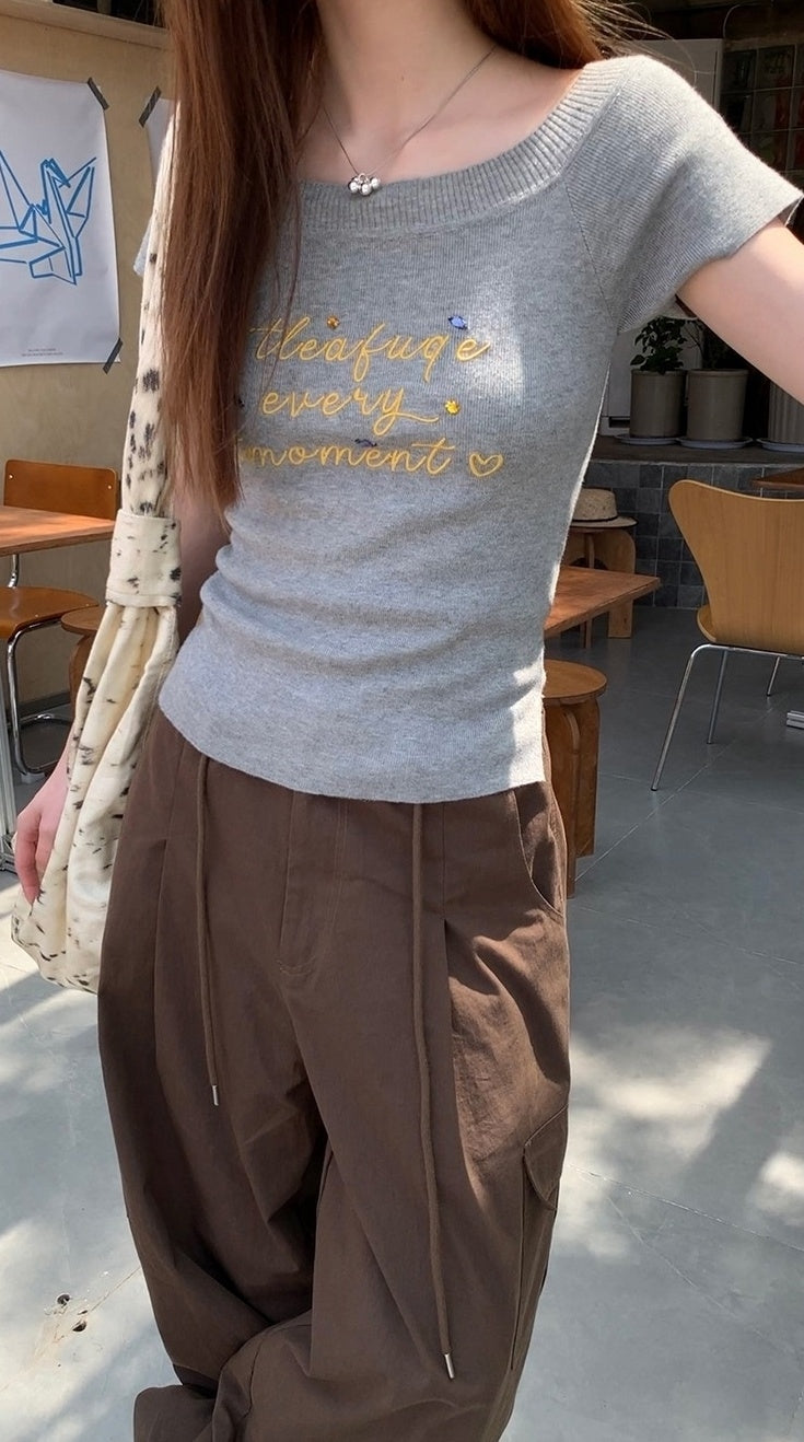 Casual Relaxed Fit Wide Leg Cargo Pants