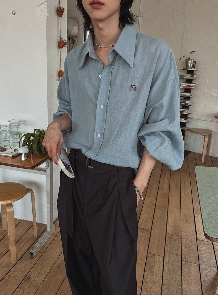 Casual Relaxed Fit Wide Leg Trousers
