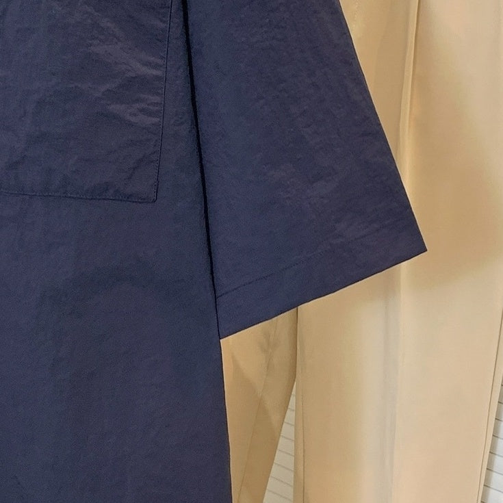 Casual Short Sleeve Wrinkled Shirt