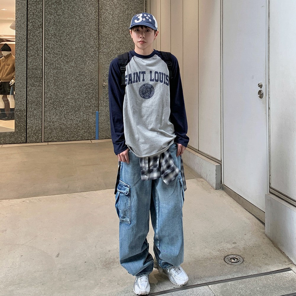 Casual Straight Fit Denim Trousers