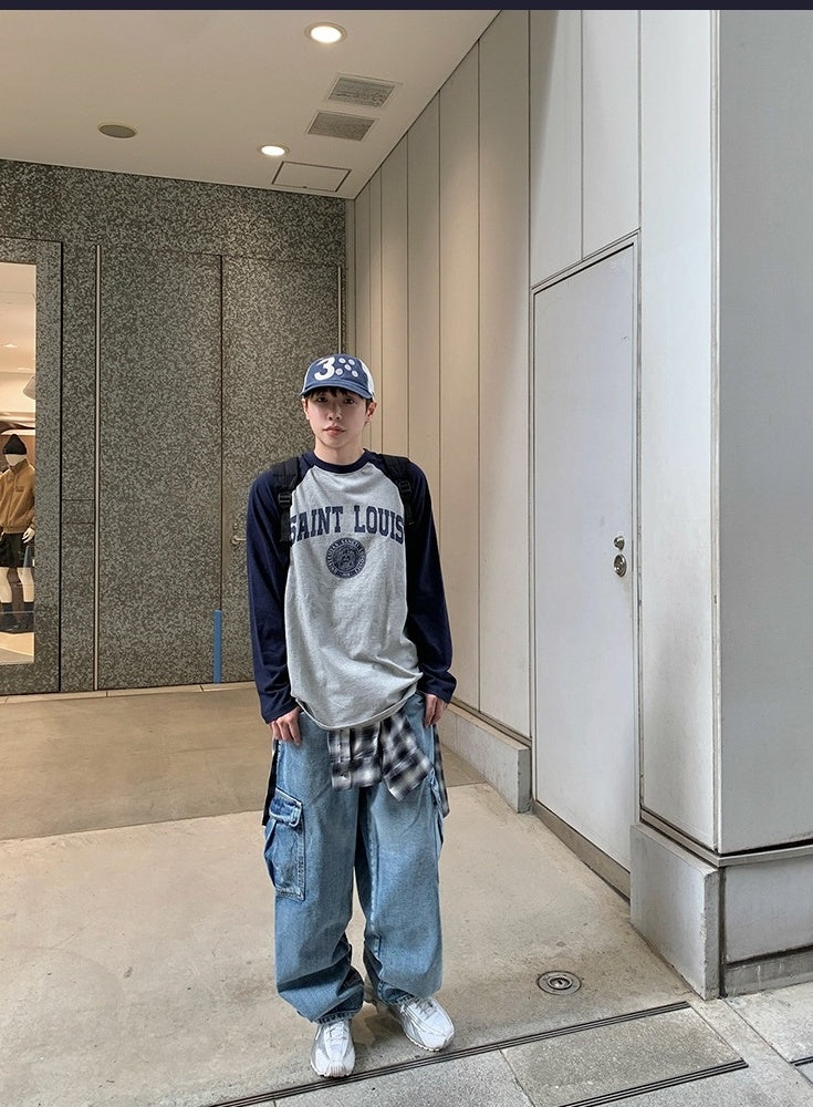 Casual Straight Fit Denim Trousers