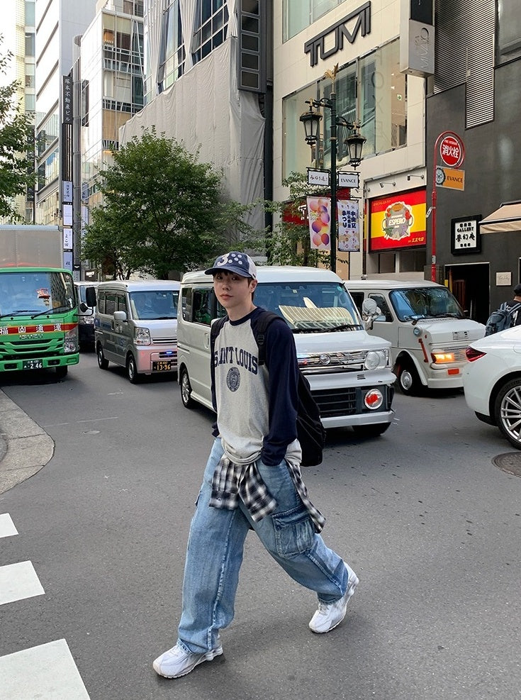 Casual Straight Fit Denim Trousers