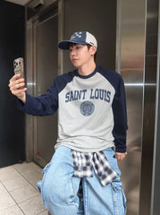 Casual Straight Fit Denim Trousers