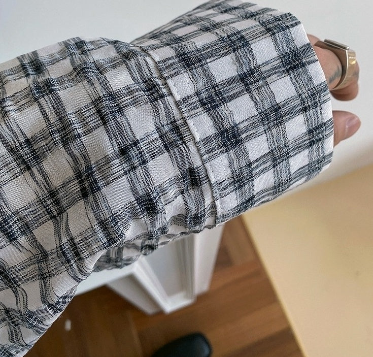 Casual Striped Plaid Shirt Collection