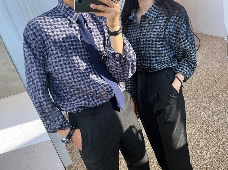 Casual Striped Plaid Shirt Collection
