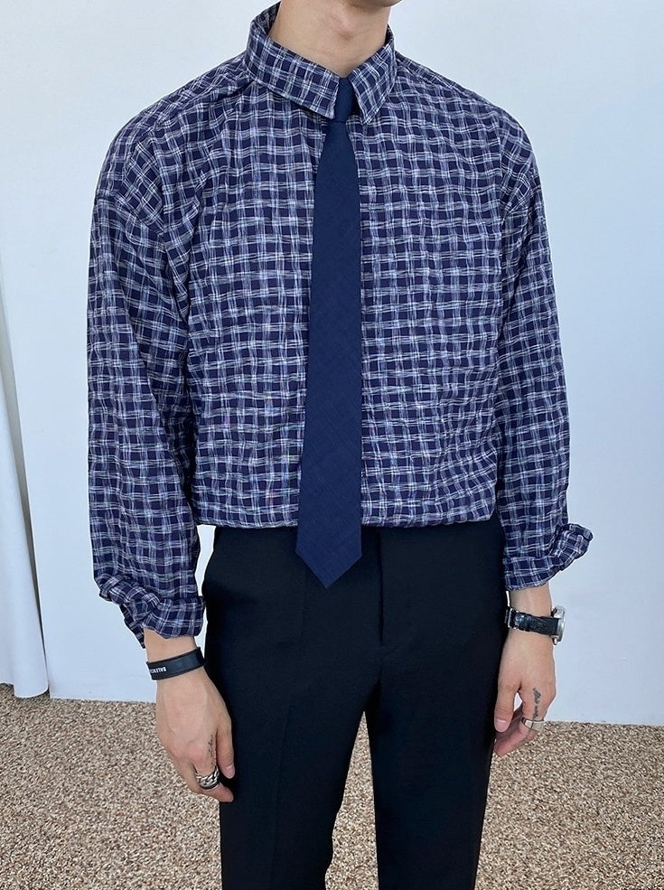 Casual Striped Plaid Shirt Collection