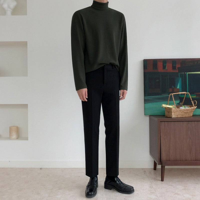 Casual Tailored Trousers With Draped Effect