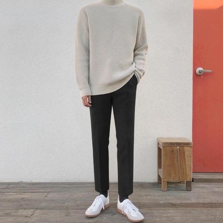 Casual Tailored Trousers With Draped Effect