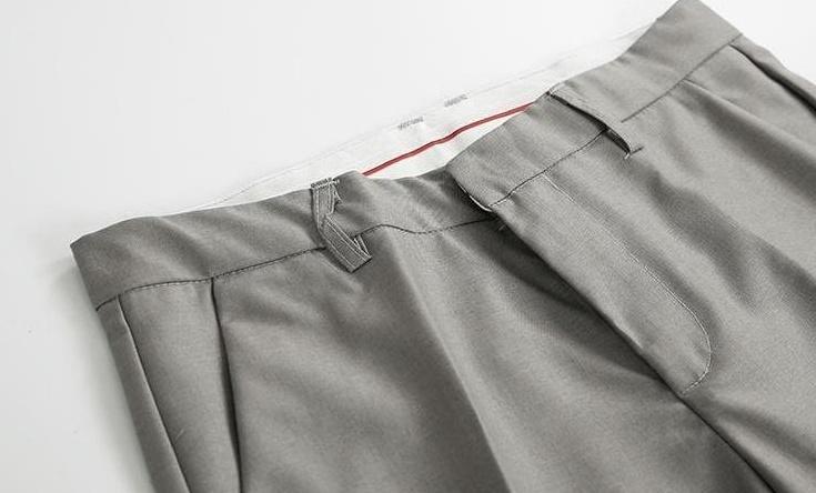 Casual Tailored Trousers With Draped Effect