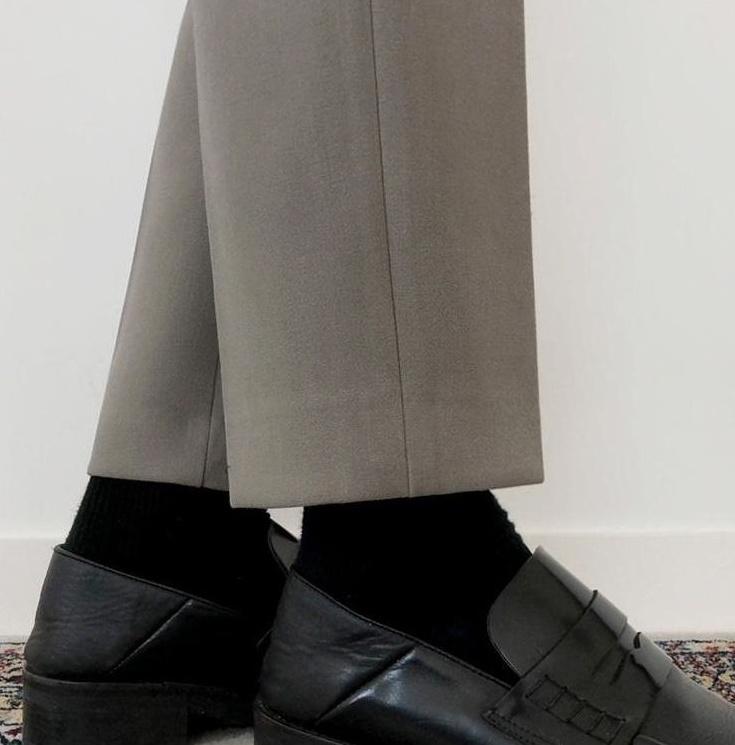 Casual Tailored Trousers With Draped Effect