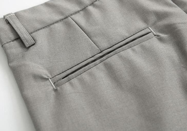 Casual Tailored Trousers With Draped Effect