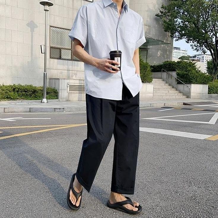 Casual Trendy Short Sleeve Shirt