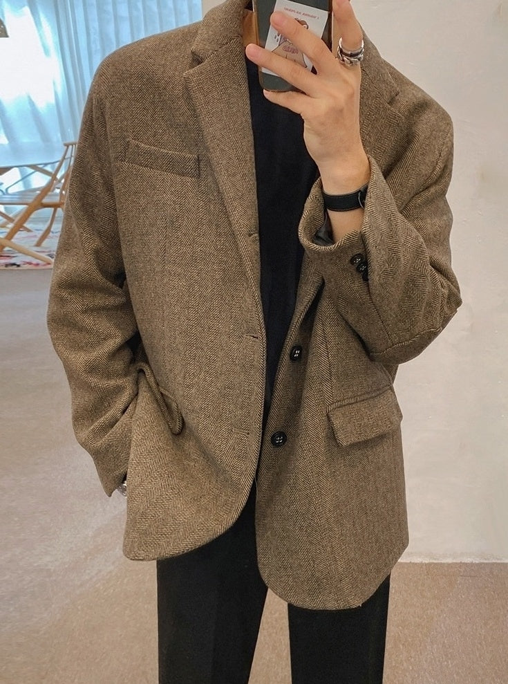 Casual Vintage Blazer Jacket