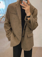 Casual Vintage Blazer Jacket