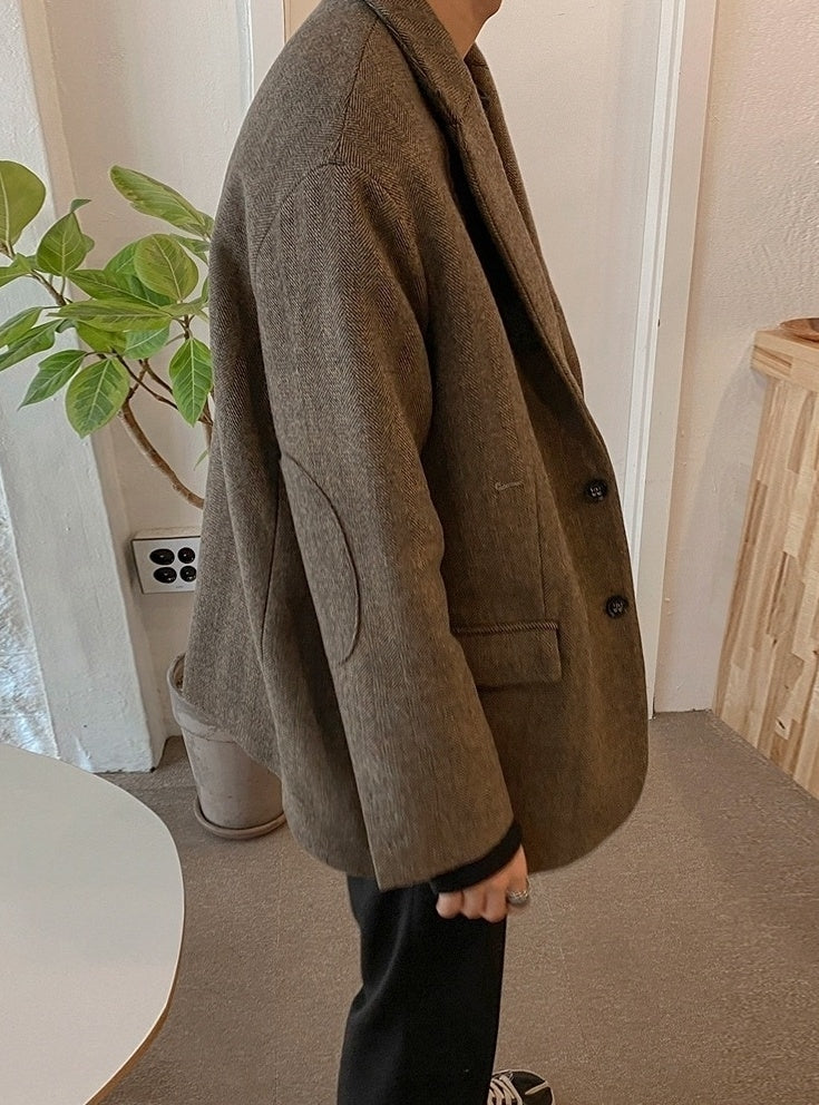 Casual Vintage Blazer Jacket