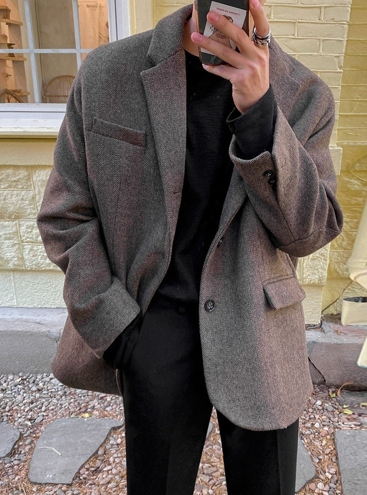 Casual Vintage Blazer Jacket