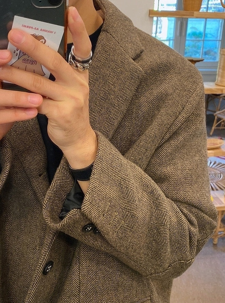 Casual Vintage Blazer Jacket