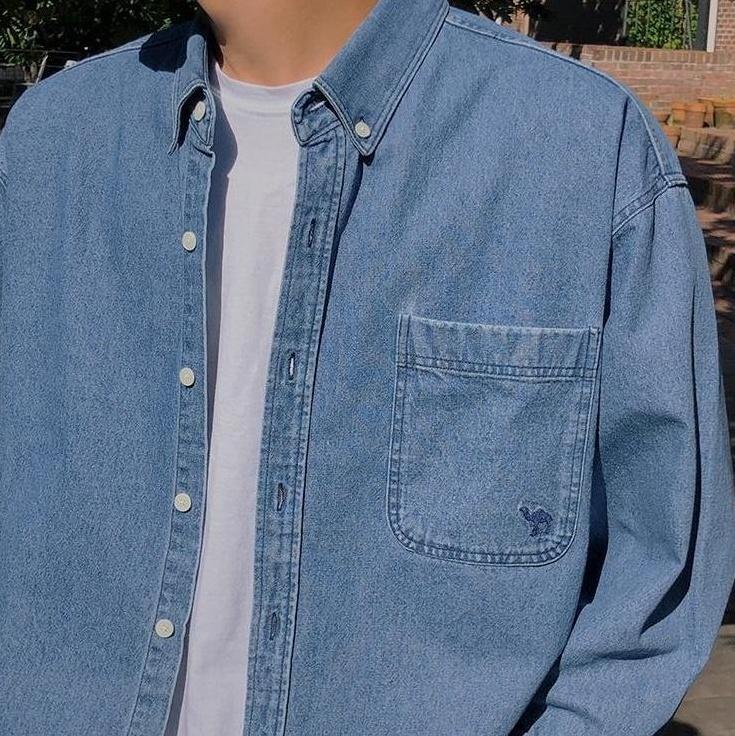 Casual Washed Denim Shirt Jacket