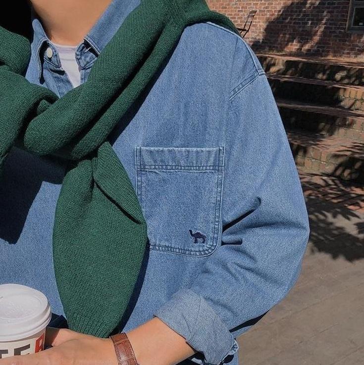 Casual Washed Denim Shirt Jacket