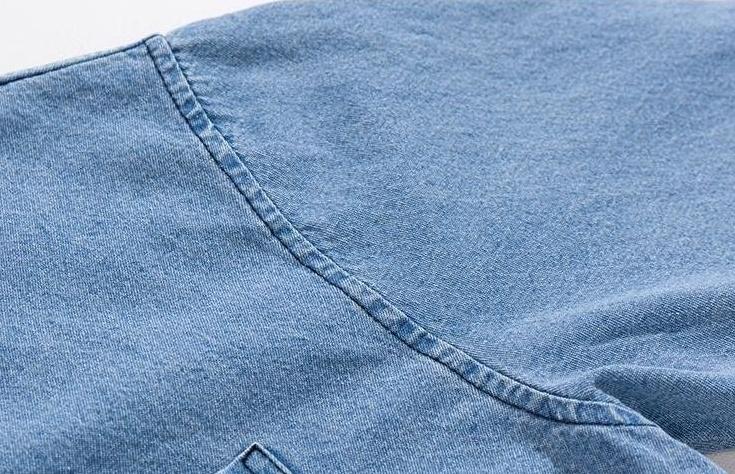 Casual Washed Denim Shirt Jacket