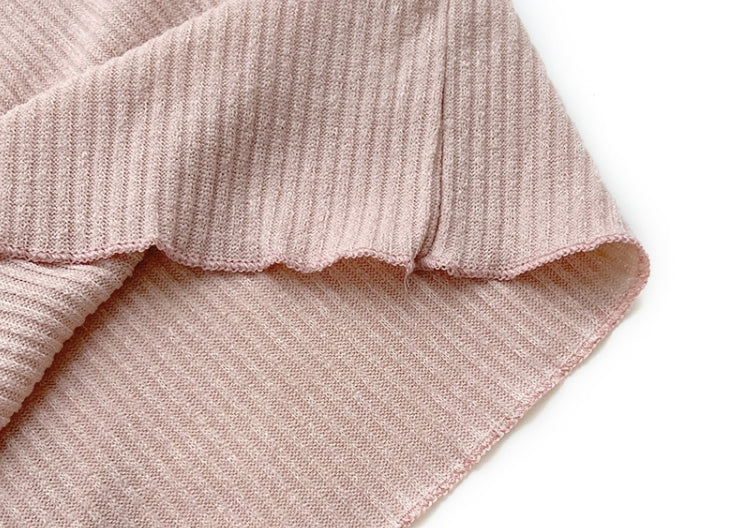 Pink Off-Shoulder Wrap Sweater