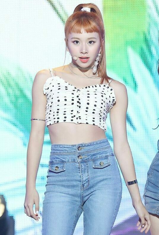 White Crop Top With Dots
