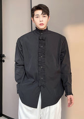Black Ruffled Vampire Shirt