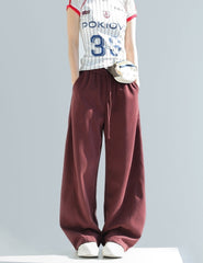 Chant Curved Wide Leg Relaxed Sweatpants