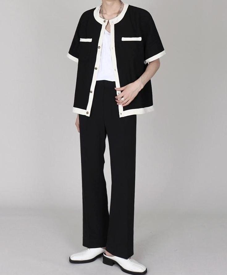Chic Cardigan Short Sleeve T-Shirt