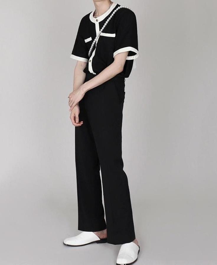 Chic Cardigan Short Sleeve T-Shirt