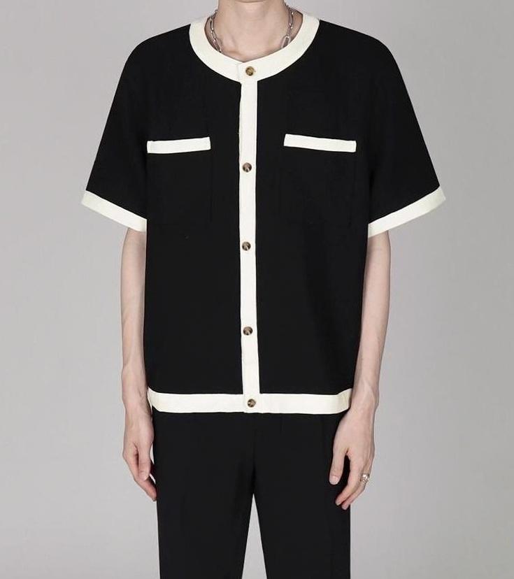 Chic Cardigan Short Sleeve T-Shirt