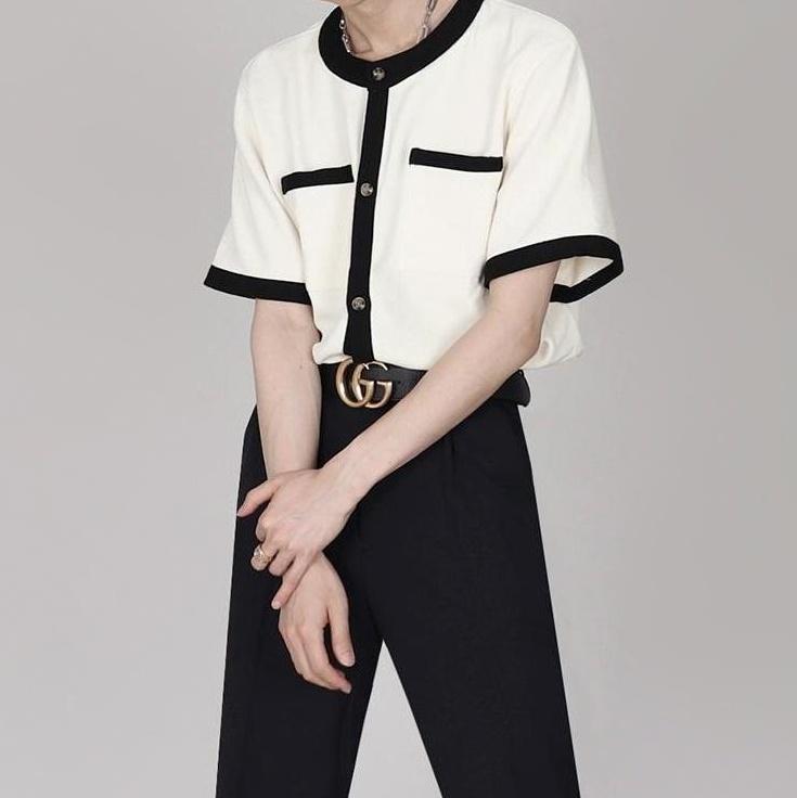 Chic Cardigan Short Sleeve T-Shirt