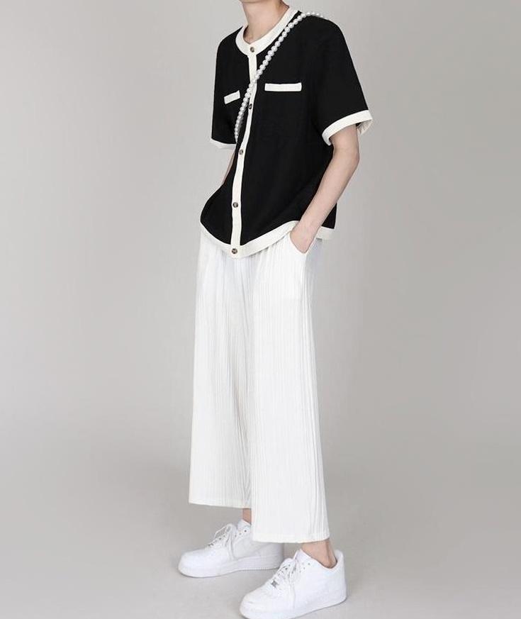 Chic Cardigan Short Sleeve T-Shirt