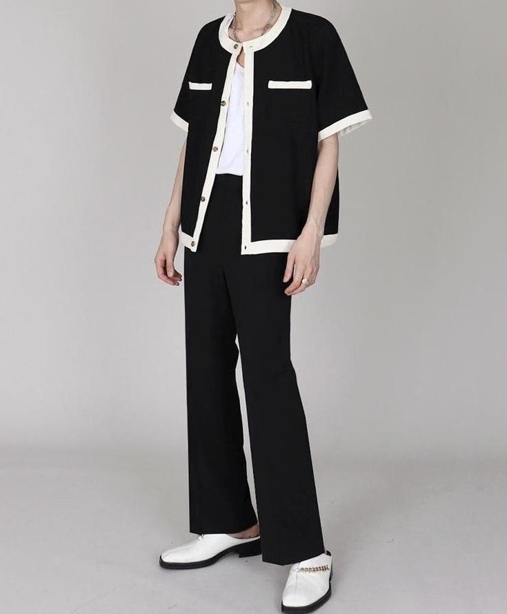 Chic Cardigan Short Sleeve T-Shirt