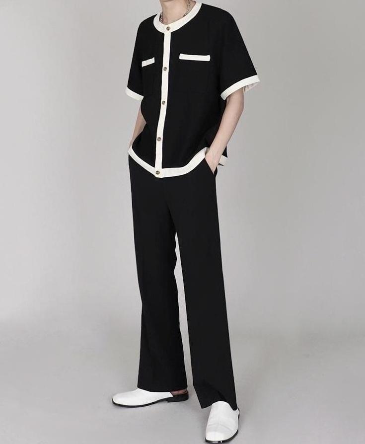 Chic Cardigan Short Sleeve T-Shirt