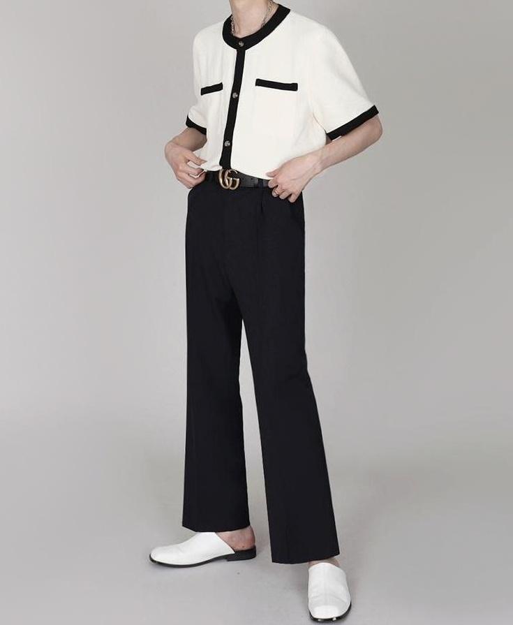 Chic Cardigan Short Sleeve T-Shirt