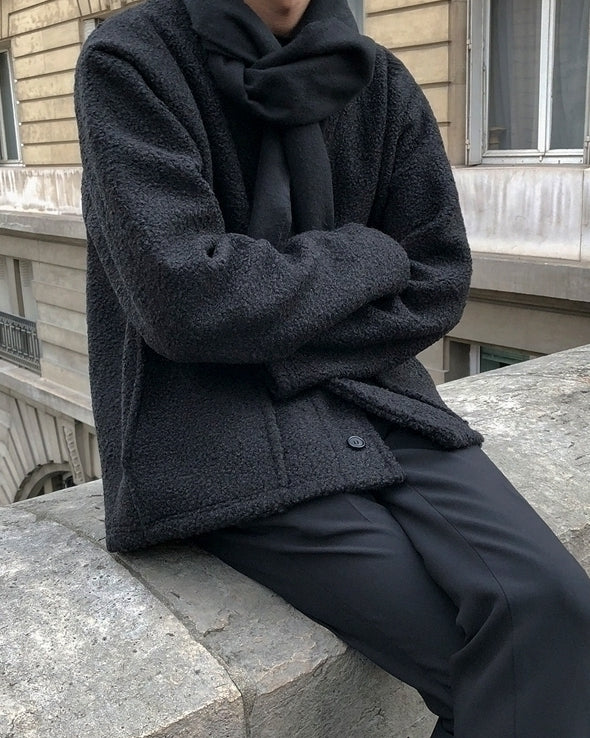 Chic Fleece Lined Puffer Jacket Warm Winter Coat