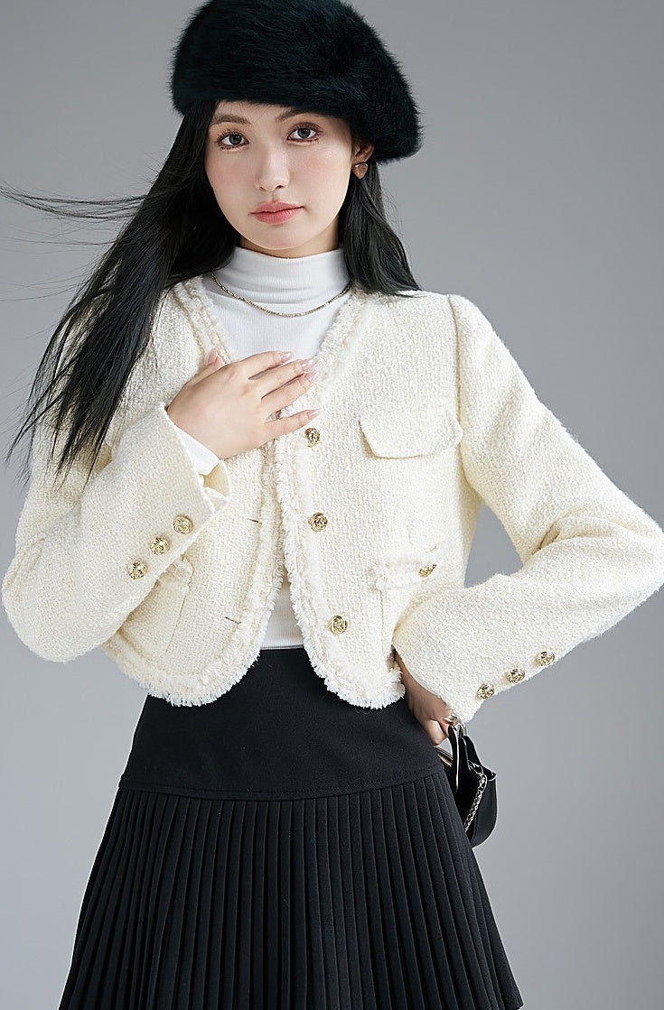 Chic French Style Elegant Winter Jacket