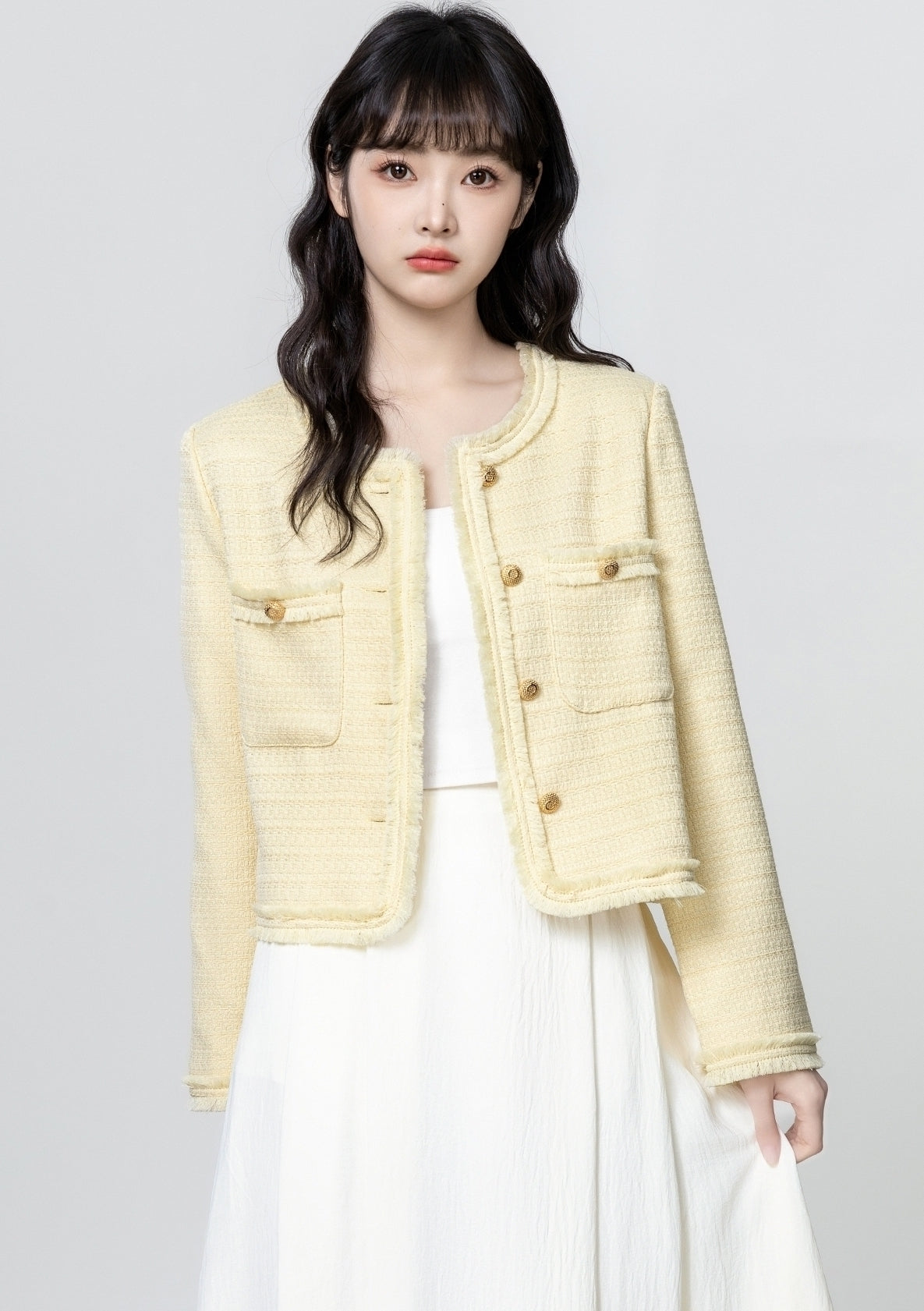 Chic French Style Fringe Cropped Jacket Cardigan
