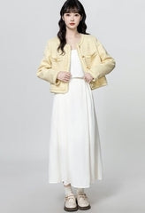 Chic French Style Fringe Cropped Jacket Cardigan