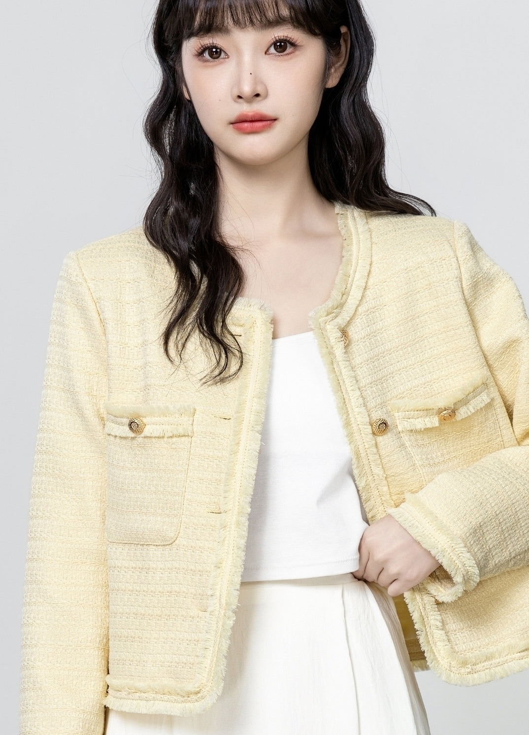 Chic French Style Fringe Cropped Jacket Cardigan