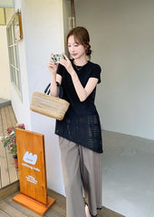 Chic Hollow Out Fashion Cover Up Pants Set